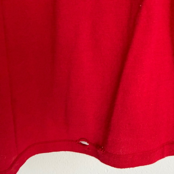 Michael Kors Red Dress with hem imperfection see pics - Picture 4 of 4